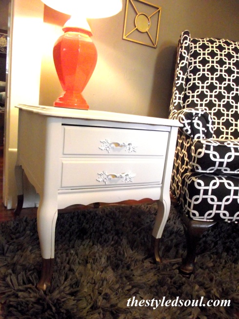 dipped end table