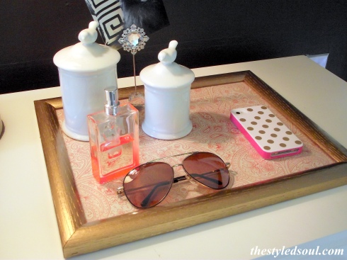 DIY picture frame tray