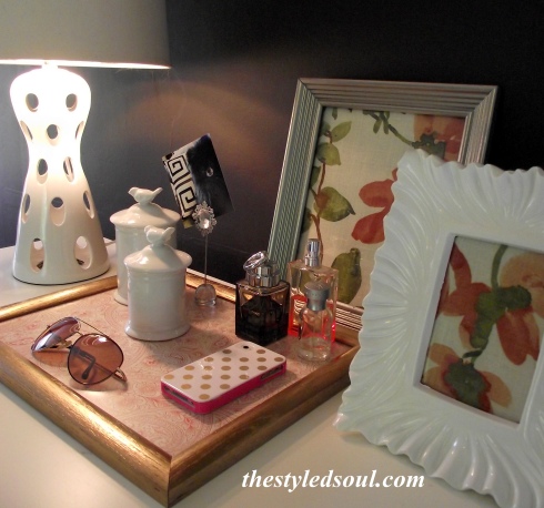 DIY picture frame tray