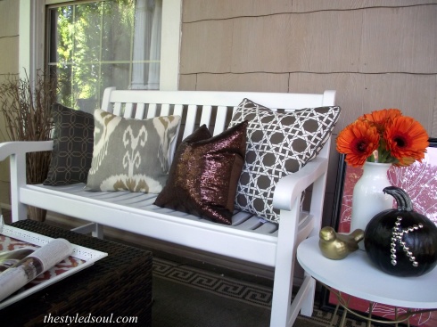 DIY Fall Porch Pillows